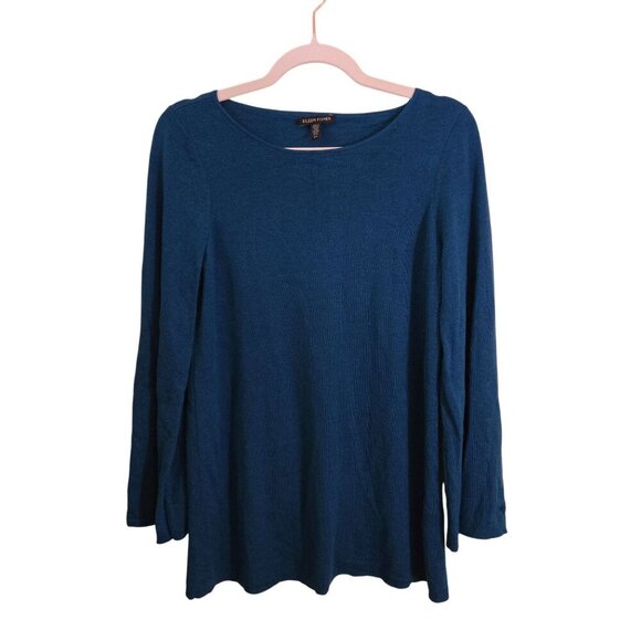 Eileen Fisher Boat Neck Tunic In Blumm Merino Wool ASO General Hospital Size S - Picture 2 of 10